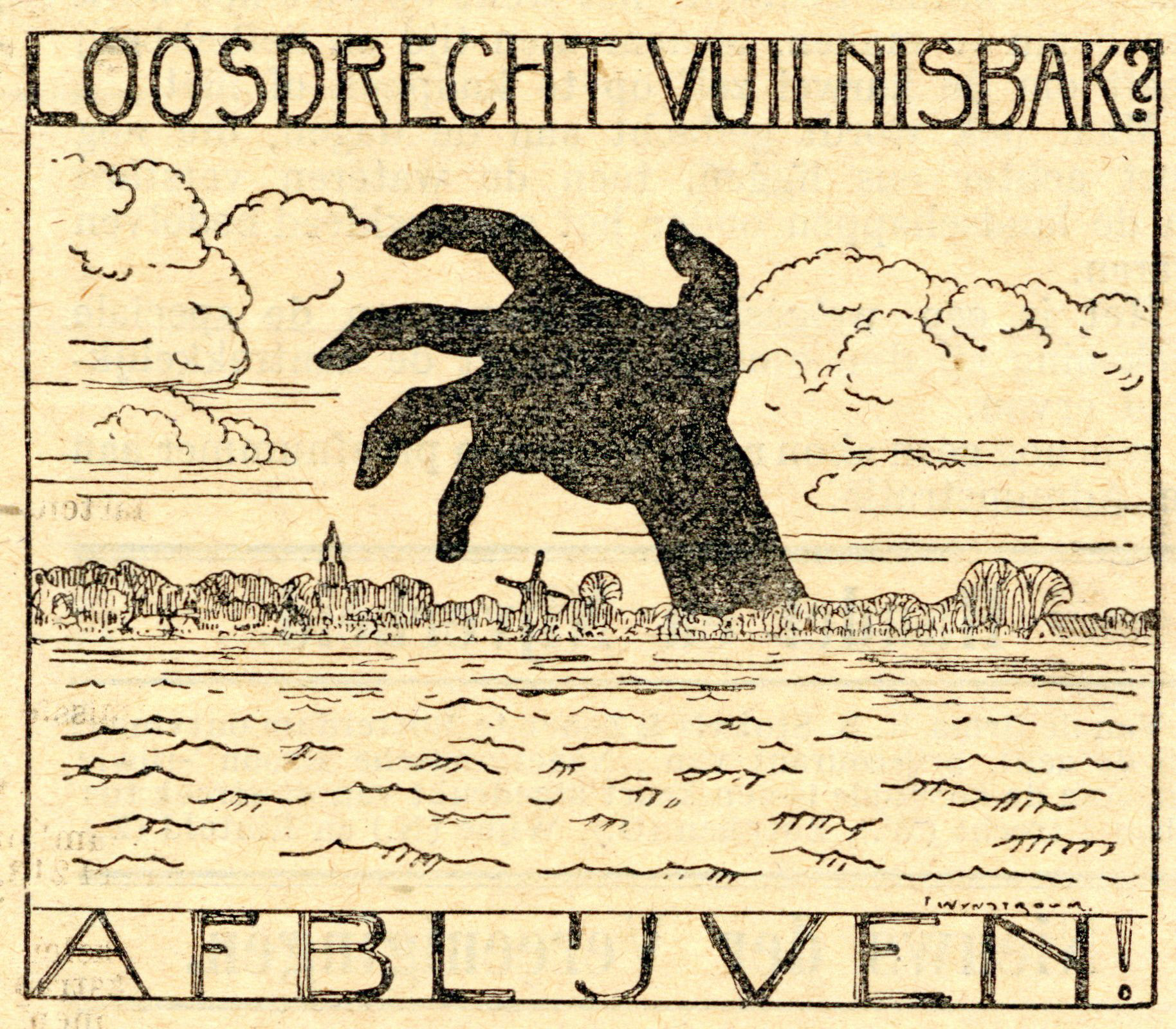 affiche Loosdrecht is geen vuilstort